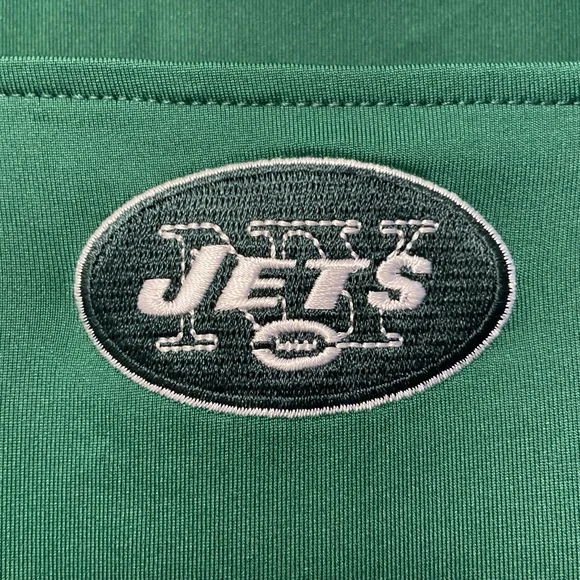NWT New NFL  New York Jets  Logo Women's Long Sleeve  Tee Shirt Top Green Sz. L - Picture 2 of 5